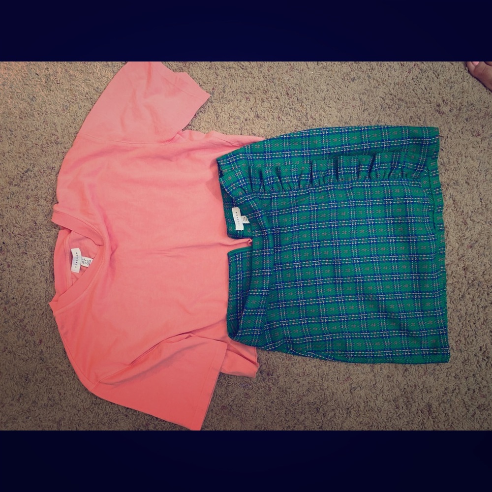 Selling Topshop Set, crop top & skirt US6